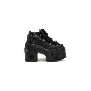 Botine dama  M-TM106-C2 - Piele naturala - Negru