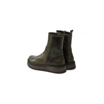 Botine dama  RENO053FLY - Piele naturala - Verde