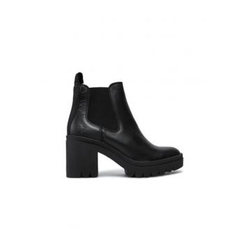 Botine dama  TOPE520FLY - Piele naturala - 39 EU - Negru