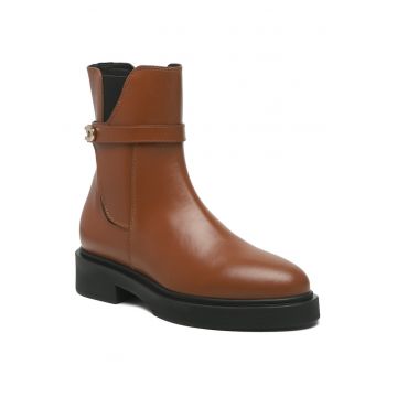 Botine dama  YF60FLG BX1327 - Piele naturala - 36 EU - Maro