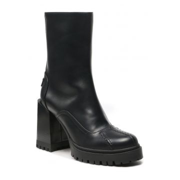 Botine dama  YF72CMB S40000 - Piele naturala - 36 EU - Negru