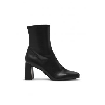 Botine de piele ecologica cu toc masiv Odesa
