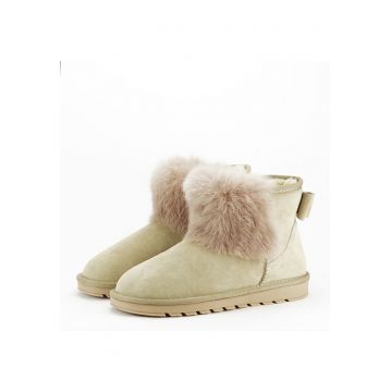 Ghete bej din piele naturala Bonnie 117 12057 Ghete bej din piele naturala Bonnie 117 12057