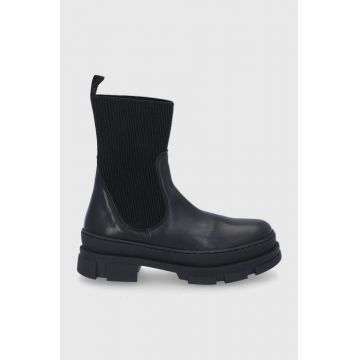 Steve Madden Botine femei, culoarea negru, cu platformă Steve Madden Botine femei, culoarea negru, cu platformă