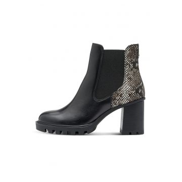 Botine Chelsea de piele si piele ecologica
