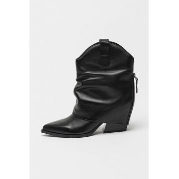 Botine cowboy din piele Waxel