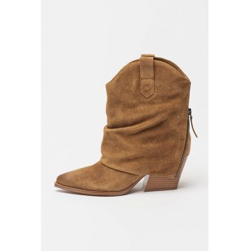 Botine cowboy din piele Waxel