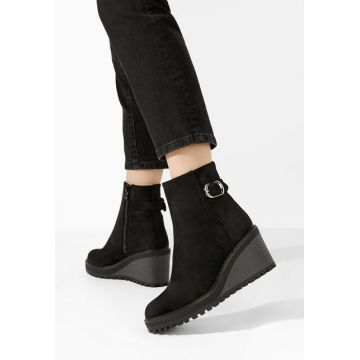 Botine cu platforma Chetana negre