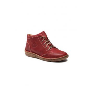 Botine dama  85101950 - Piele naturala - 37 EU - Rosu