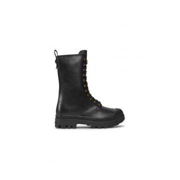 Botine dama  CN100 - Piele naturala - Negru