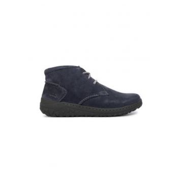 Botine dama -  piele naturala - albastru inchis