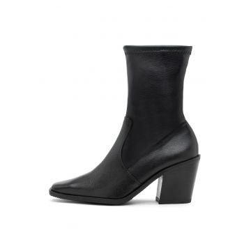 Botine de piele cu garnituri sintetice Sawa