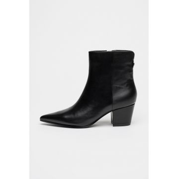 Botine de piele ecologica cu fermoar