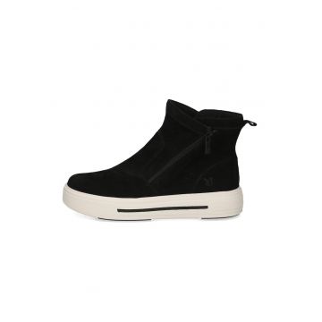 Botine de piele intoarsa cu platforma