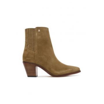 Botine piele naturala maro