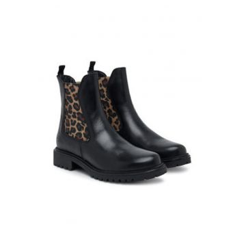 Botine dama 305246745 -  Piele naturala - Negru