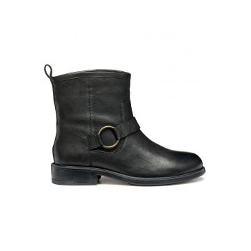 Botine dama 305319401 -  Piele naturala - Negru -