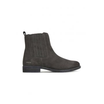 Botine dama 305450166 -  Piele naturala - Gri inchis