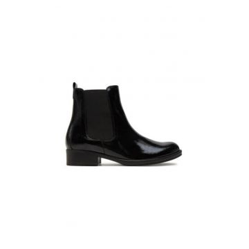Botine dama  51.600.97 - Piele naturala - 39 EU - Negru