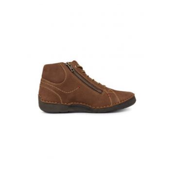Botine dama -  piele naturala - maro