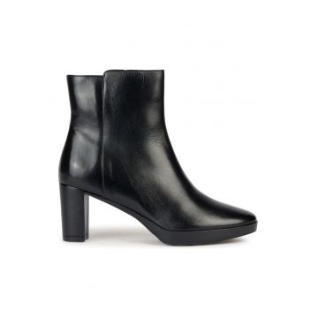 Botine dama -  Piele-Negru