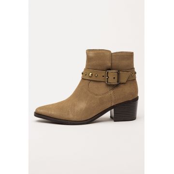 Botine de piele intoarsa cu varf ascutit Morzine