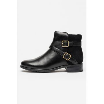 Botine din piele si piele intoarsa Havisham
