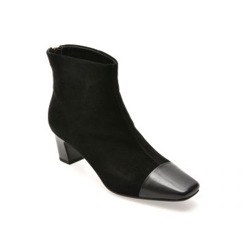Botine EPICA negre, 96M315, din piele intoarsa