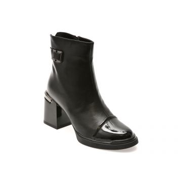 Botine FLAVIA PASSINI negre, 3013, din piele naturala