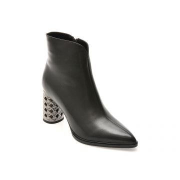 Botine FLAVIA PASSINI negre, A44B, din piele naturala
