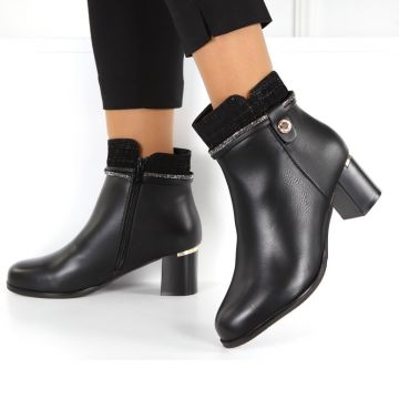 Botine negre imblanite Useria Botine negre imblanite Useria