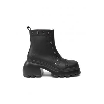 Botine Tatum Negru -  Piele ecologica