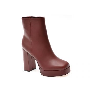 Botine ALDO visinii, VAYLEN 640, din piele naturala Botine ALDO visinii, VAYLEN 640, din piele naturala