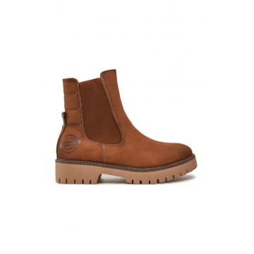 Botine dama -  24742 - Piele ecologica - Maro