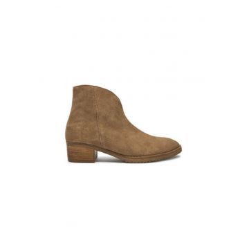 Botine dama  55.512.14 - Piele naturala - 40 EU - Bej
