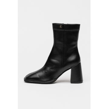 Botine din piele Diamante