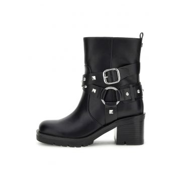 Botine biker de piele ecologica Botine biker de piele ecologica