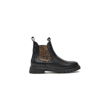 Botine dama  1-25860-43 - Piele naturala - Negru