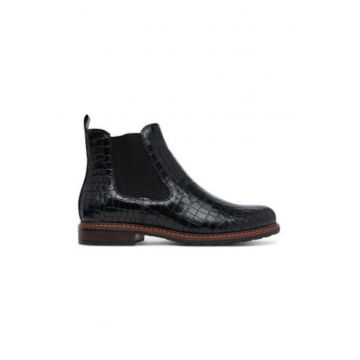Botine dama 305246509 -  Piele naturala - Negru