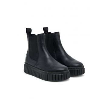 Botine dama 305246783 -  Piele naturala - Negru