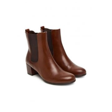 Botine dama -  305537713 - piele naturala - maro Botine dama -  305537713 - piele naturala - maro