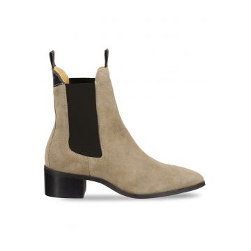 Botine dama 305605214 -  Piele naturala - Bej Botine dama 305605214 -  Piele naturala - Bej