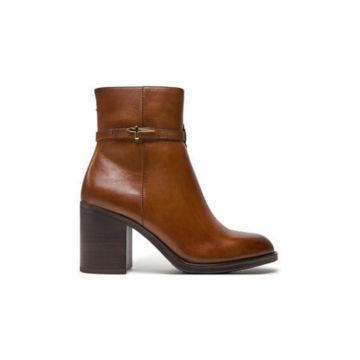 Botine dama -  din piele naturala - maro