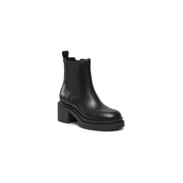 Botine dama  K3340304 - Piele naturala - 40.5 EU - Negru