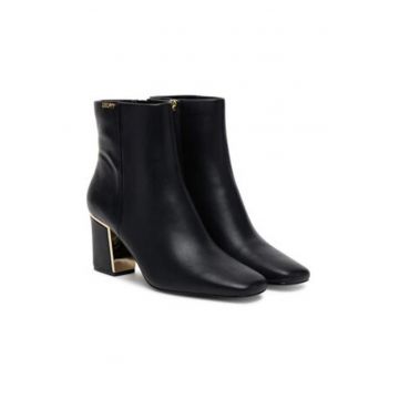 Botine dama -  negru - piele ecologica Botine dama -  negru - piele ecologica