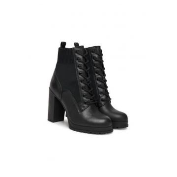 Botine dama  negru - piele naturala Botine dama  negru - piele naturala