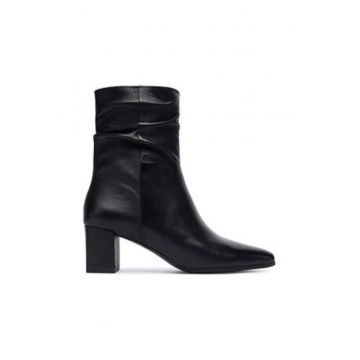 Botine dama pana la glezna -  305256782 - piele naturala - negru Botine dama pana la glezna -  305256782 - piele naturala - negru