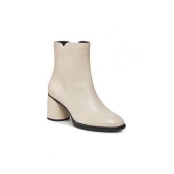 Botine dama -  piele naturala - crem Botine dama -  piele naturala - crem