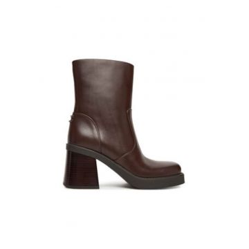 Botine dama -  piele naturala - maro Botine dama -  piele naturala - maro