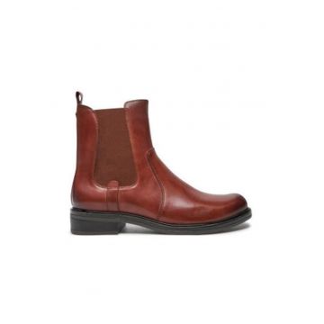 Botine dama -  piele naturala - maro